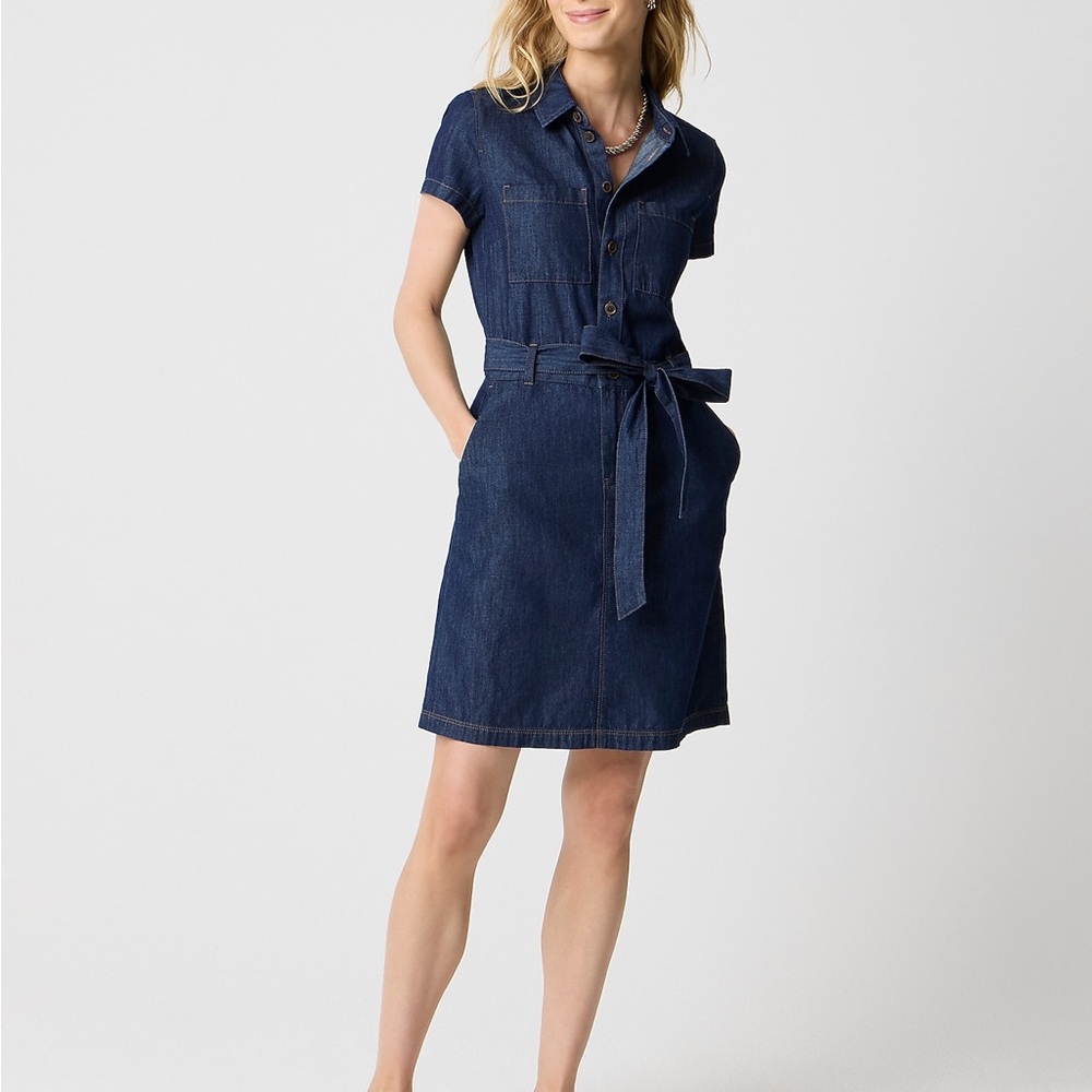 NWT JCREW Denim Shirt Dress